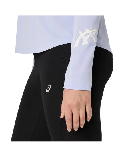 Haut d'entrainement Femme ICON 1/2 ZIP LS TOP Bleu