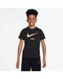 T-shirt Enfant plus agé K NSW TEE SWOOSH SSNL Noir