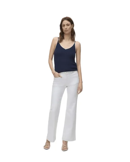 Haut Femme Vero Moda Contrast Sl V-Neck Top