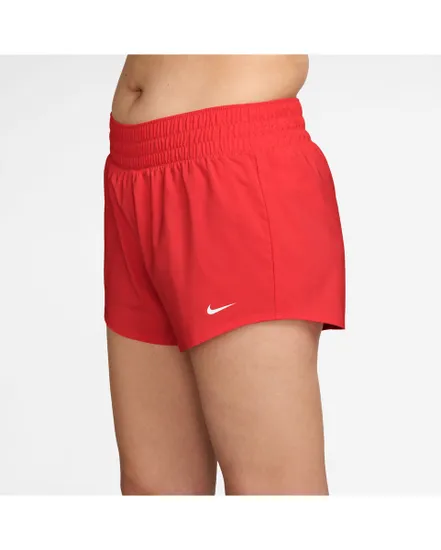Short de fitness Femme W NK ONE DF MR 3IN BR SHORT Rouge