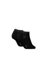 Lot de 2 paires de chaussettes Femme CK WOMEN SNEAKER 2P SHINY LOGO Noir