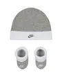 Ensemble bonnet / chaussons Enfant NHN NIKE FUTURA HAT AND BOOTIE Gris