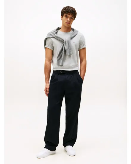 T-shirt col rond Homme ESSENTIAL REG FIT HEATHER TEE Gris Clair