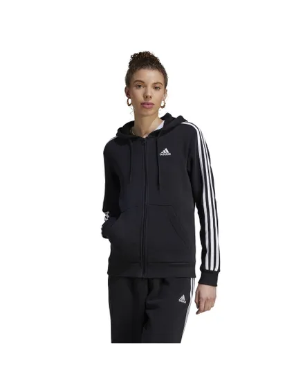 Veste zip à capuche Femme W 3S FL FZ HD Noir