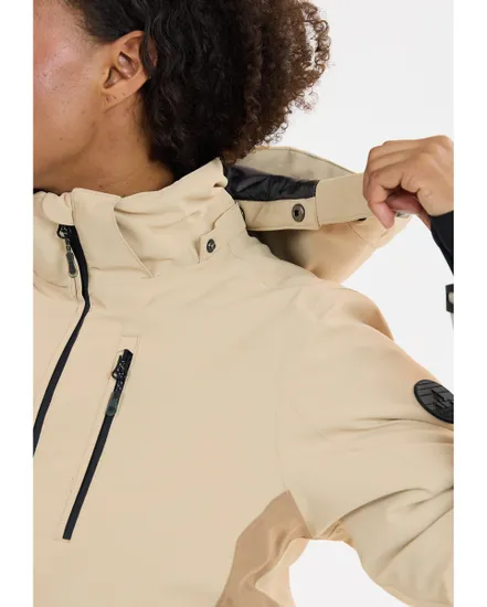 Veste de ski Femme DRIZZLE W SKI JACKET W-PRO 10000 Beige