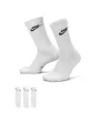 Lot de 3 chaussettes Unisexe U NK ED ELVD CRW 3P FUTRA -144 Blanc