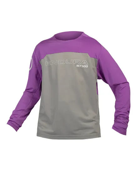 Maillot manches longues Enfant MT500 BURNER JR Violet