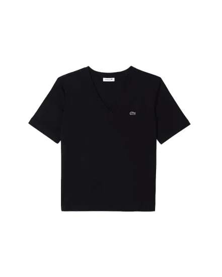 Tee-Shirt Femme Lacoste Col V