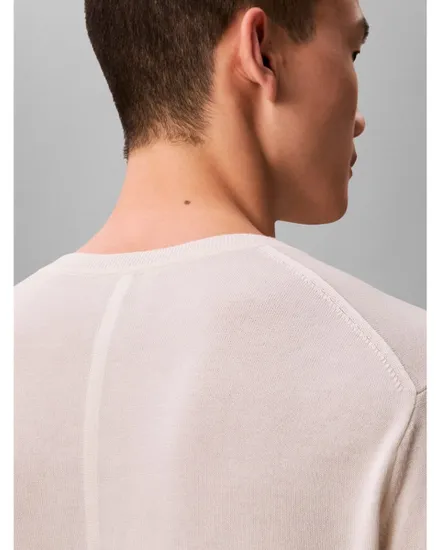 Pull col rond Homme LS SUPIMA COTTON CREW 14GG Beige Tofu