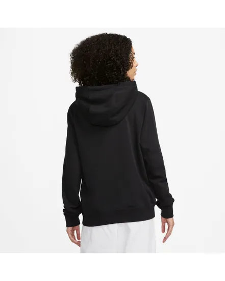 Sweat à capuche manches longues Femme W NSW PE CLB FLC SHINE OS PO Noir