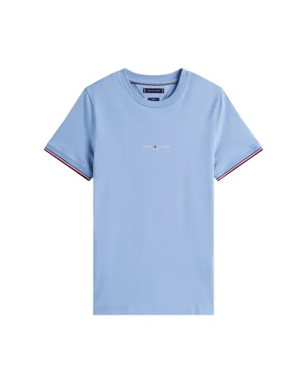 T-shirt col rond Homme TOMMY LOGO TIPPED TEE Bleu Vif