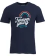 T-shirt Homme BLEU MARINE FOREVER YOUNG Bleu