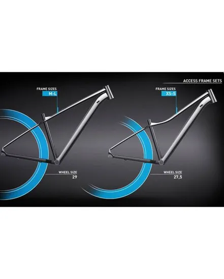 VTT semi rigide Femme ACCESS WS SLX Gris/Argent