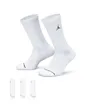 Lot 3 paires de chaussettes hautes Unisexe U J ED CUSH POLY CREW 3PR 144 Blanc