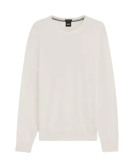 Pull col rond Homme BOTTO-L Blanc Clair
