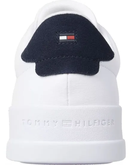 Chaussures Homme TH COURT LEATHER GRA Blanc