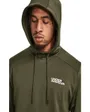 Sweat à capuche Homme UA ARMOUR FLEECE GRAPHIC HD Vert