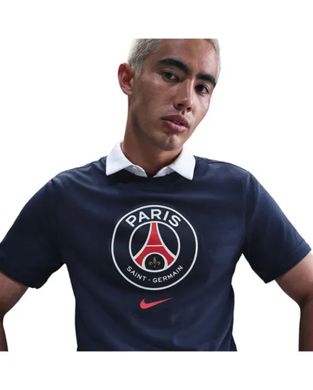 T-shirt de football Homme PSG M NK CREST TEE Bleu