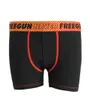 LOT DE 3 BOXERS Enfant COTON/EA UNIS FREEGUN Multicolore