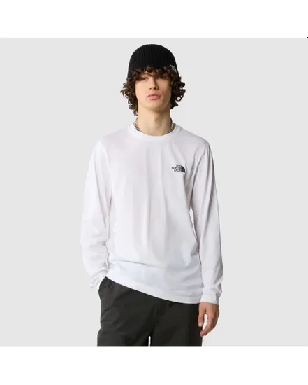 T-shirt manches longues Homme M L/S SIMPLE DOME TEE Blanc