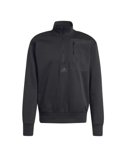 Sweat col zip Homme M CE FL HZ Noir