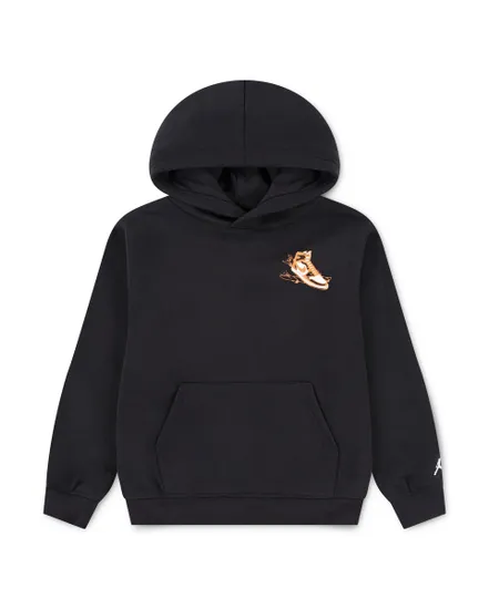Sweat à capuche Enfant plus agé JDB AIR JORDAN HAS LANDED PO Noir