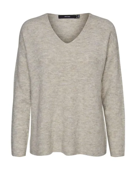 VMCREWLEFILE LS V-NECK BLOUSE NOOS