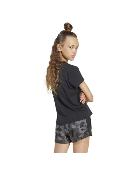 T-shirt Fille JG FLWR T Noir