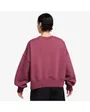 Sweat Femme W NSW PHNX FLC OOS CREW Bordeaux