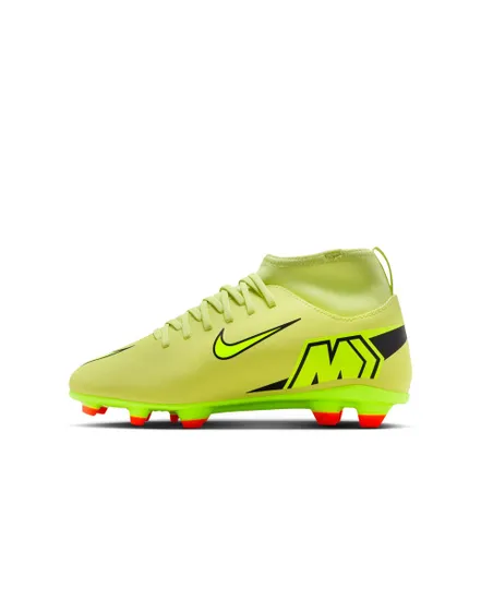 Crampons de football Enfant JR SUPERFLY 10 CLUB FG/MG Jaune