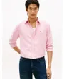Chemise Homme BRUSHED LINEN TWILL RF SHIRT Rose Camélia