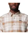 Chemise Homme CORNELL WOODS FLANNEL LONG SLEEVE SHIRT Beige