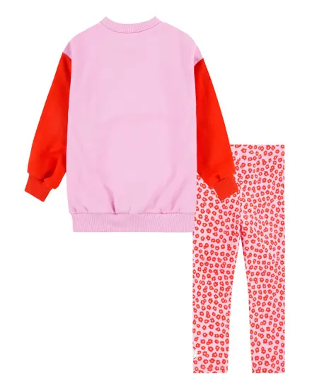 Ensemble tee-shirt ML et legging Fille FLORAL LEGGING SET Rose