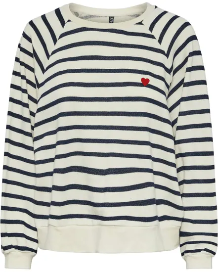 Sweat col rond Femme GRETA LS EMB UB SWEAT Multicolore