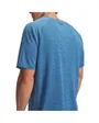 T-shirt Homme UA TECH TEXTURED SS Bleu