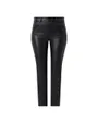 Pantalon Femme DESTINY CROPPED SKINNY IN BLACK PU Noir