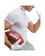 T-shirt Homme UA HG ARMOUR COMP MOCK SS Blanc