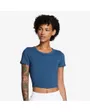 T-shirt Femme W NK ONE FITTED DF SS TOP Bleu