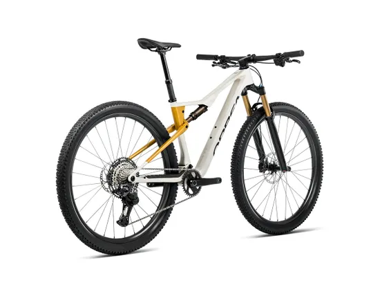 VTT tout suspendu OIZ M10 Blanc Ivoire/Jaune Bourdon