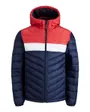 Blouson manches longues Homme JJEHERO PUFFER HOOD SN Bleu