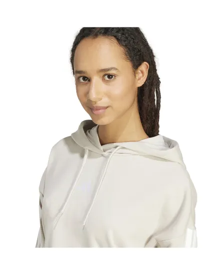 Sweat à capuche Femme W 3S FT CRO HD Beige