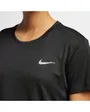 T-shirt de running femme W NK MILER TOP SS Noir