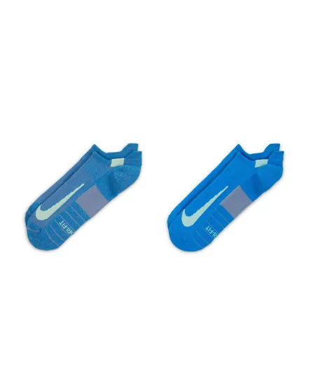 Lot de 2 paires de socquettes Unisexe U NK MLTPLIER NS 2PR - 144 Bleu