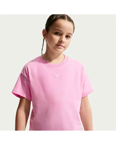 T-shirt Enfant G NSW TEE BOXY ESSNTL LBR Rose