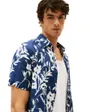 Chemise Homme Lin Tropical Print