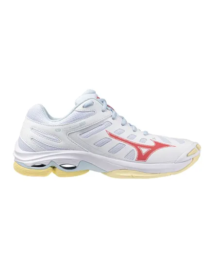 Chaussures de volleyball Femme WAVE VOLTAGE 2 Blanc