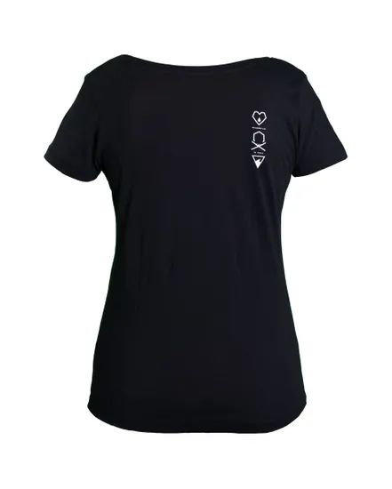 T-shirt manches courtes Femme LOGO Noir