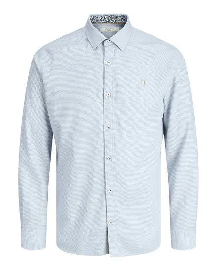 Chemise manches longues Homme JPRBLAREIMS DETAIL L/S SHIRT Bleu