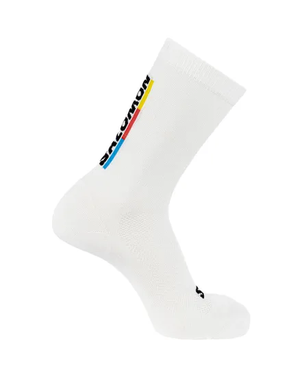 1 Paire de chaussettes Unisexe SOCKS PULSE RACE FLAG CREW Blanc