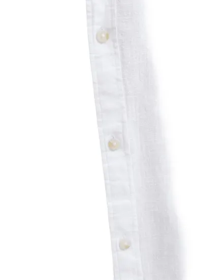 Chemise Homme Lin Blend Col Mandarin